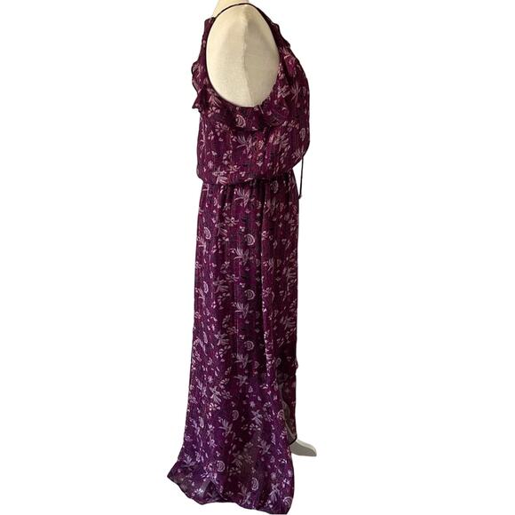 WHBM Purple Floral Maxi Dress 8 - Picture 7 of 15